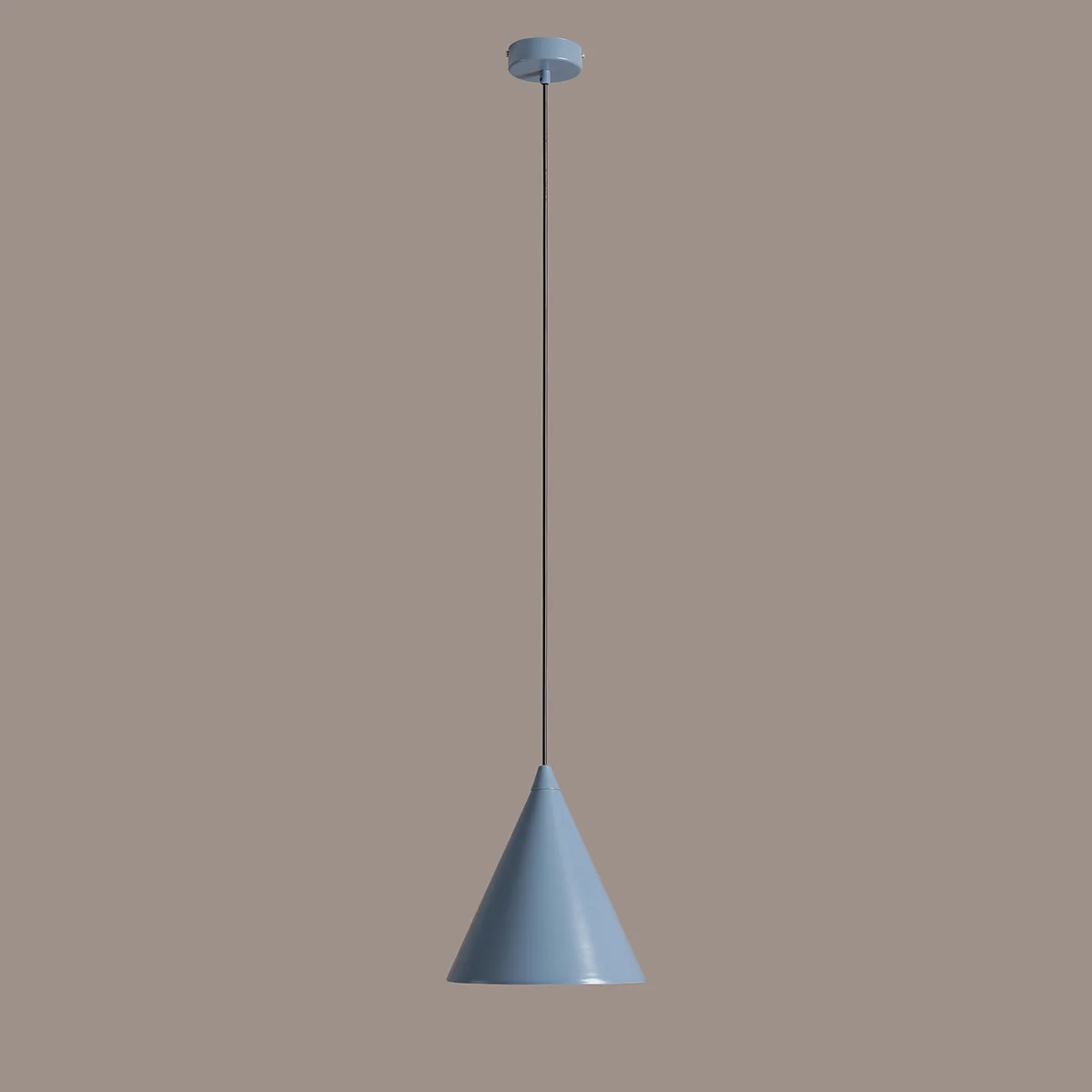 Metalowa lampa wisząca Form błękitna
