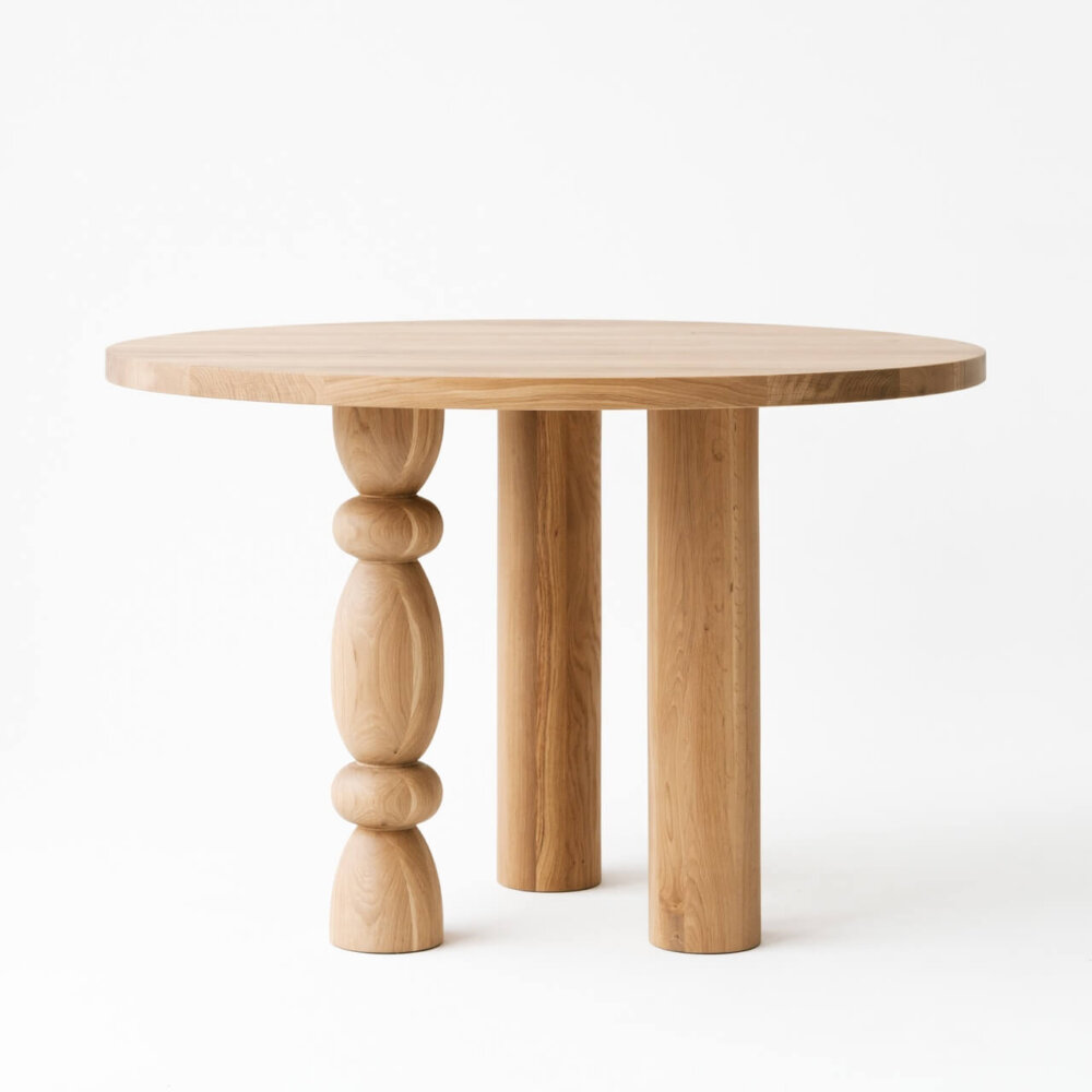 Dębowy okrągły stół CIRI