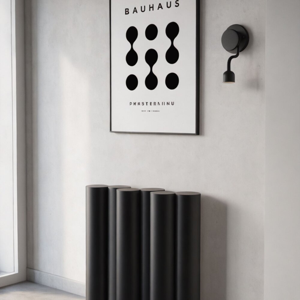 konsola czarna metalowa