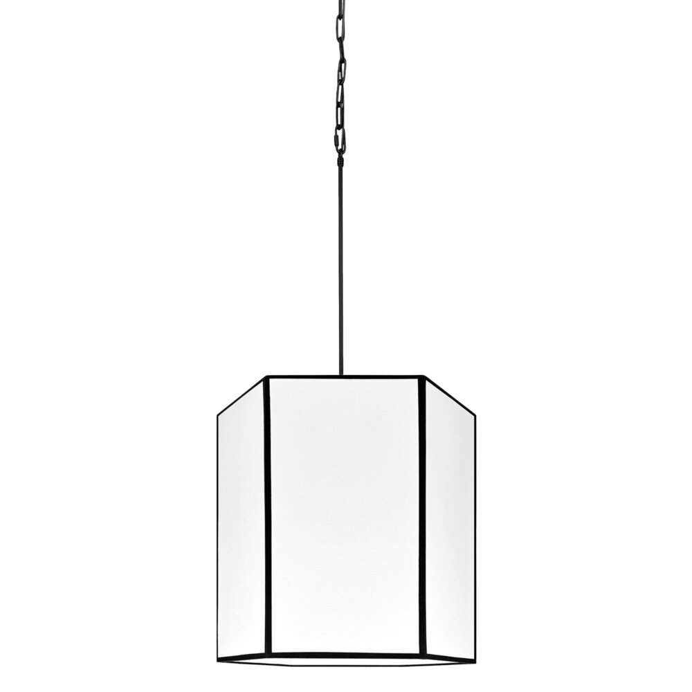 Lampa wisząca GABIA II Biało-Czarna