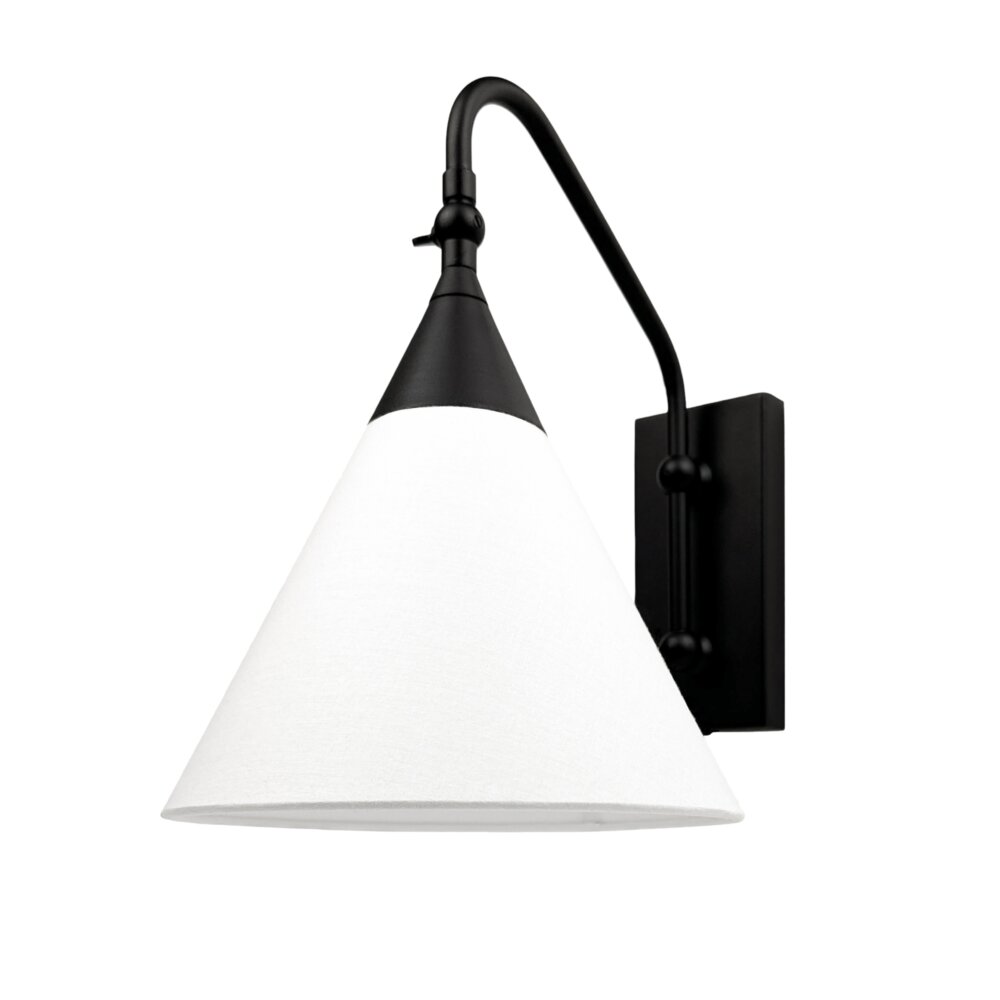 Kinkiet TIARA BLACK Biały