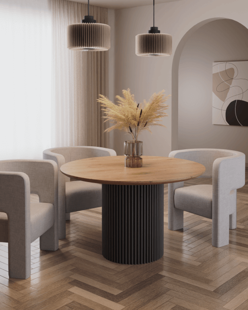 Stół drewniany okrłągły