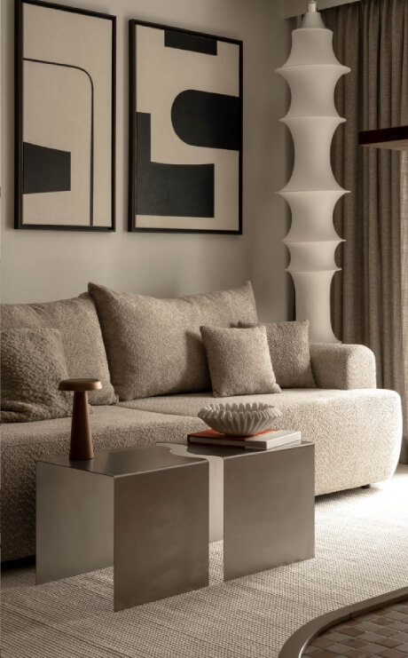 Wnętrze w stylu modernistycznym