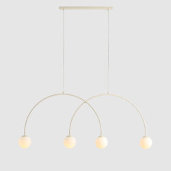 Lampa wisząca UNA 4 CREAM L