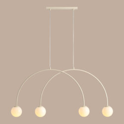 Lampa wisząca UNA 4 CREAM S