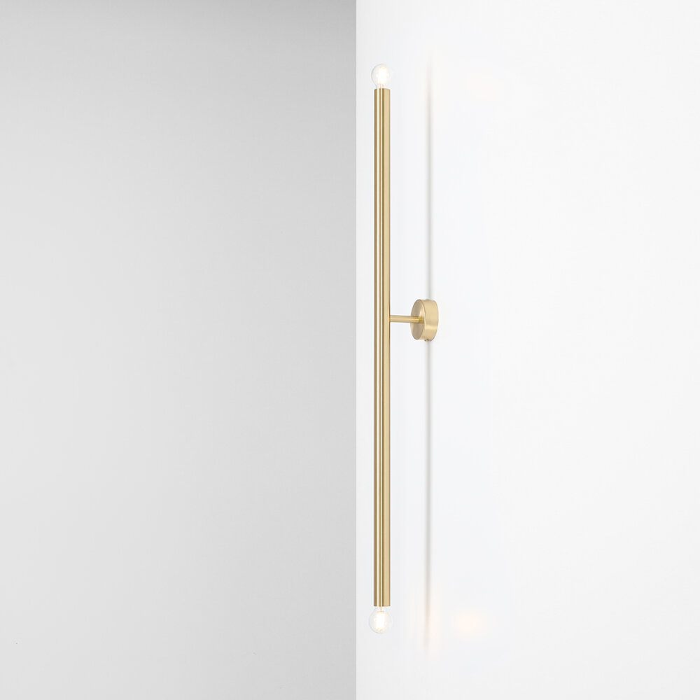 Kinkiet TUBO WALL BRASS L